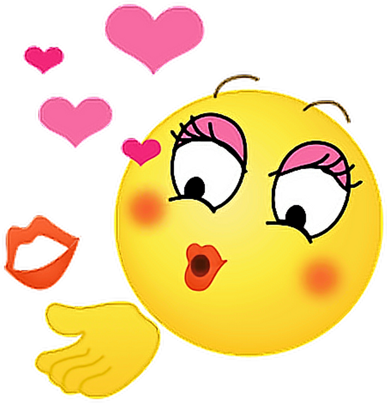Emoticons Stickers Love Emotions Emojistickers E Ⓒ - Kiss Emotions (1024x1024), Png Download