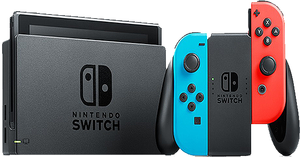 Nintendo Switch Console Swi Neon - Nintendo Switch Console Neon (620x620), Png Download