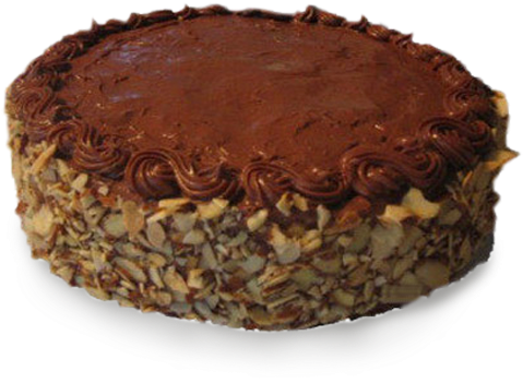 Chocolate Almond Cake - Chocolate And Almond Cake (600x756), Png Download