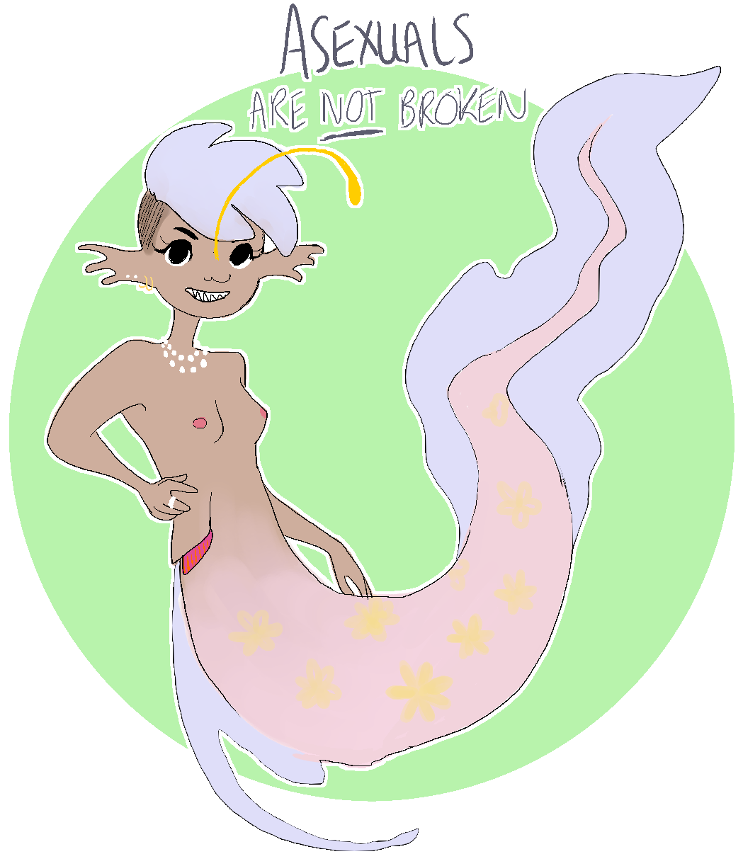 My Art Mermaids Lgbtqia - Flying Heart (1149x1269), Png Download