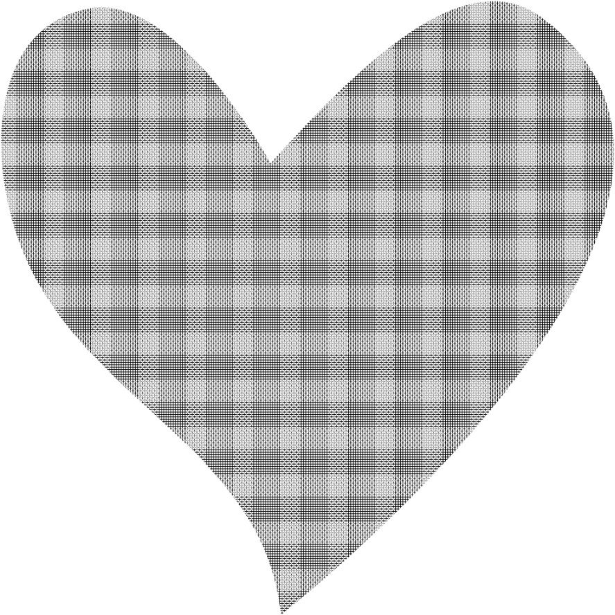 Hearts Clipart Plaid - Grey Heart Clip Art (1024x1024), Png Download
