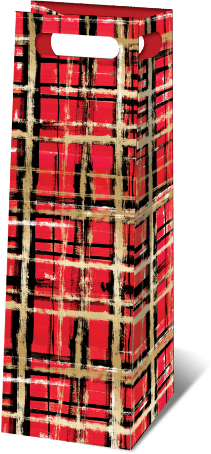 Playful Plaid Wine Bag - Plaid (1000x1000), Png Download