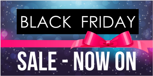 Sparkle Pink Ribbon Gift Wrap - Black Friday Sale Banner (560x560), Png Download