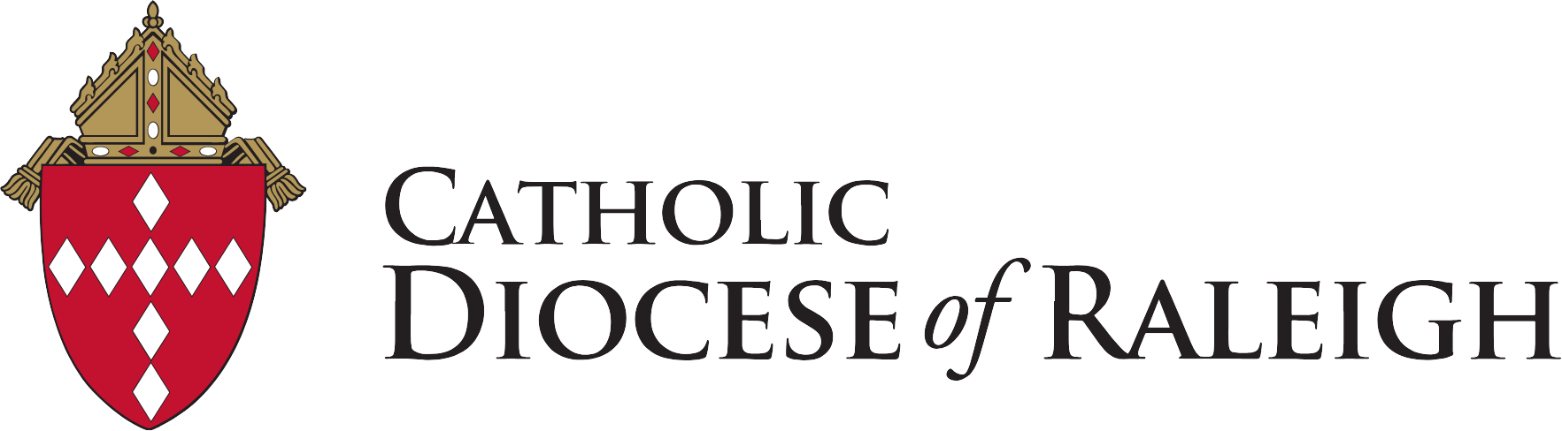 Logo - Catholic Diocese Of Raleigh (1765x488), Png Download