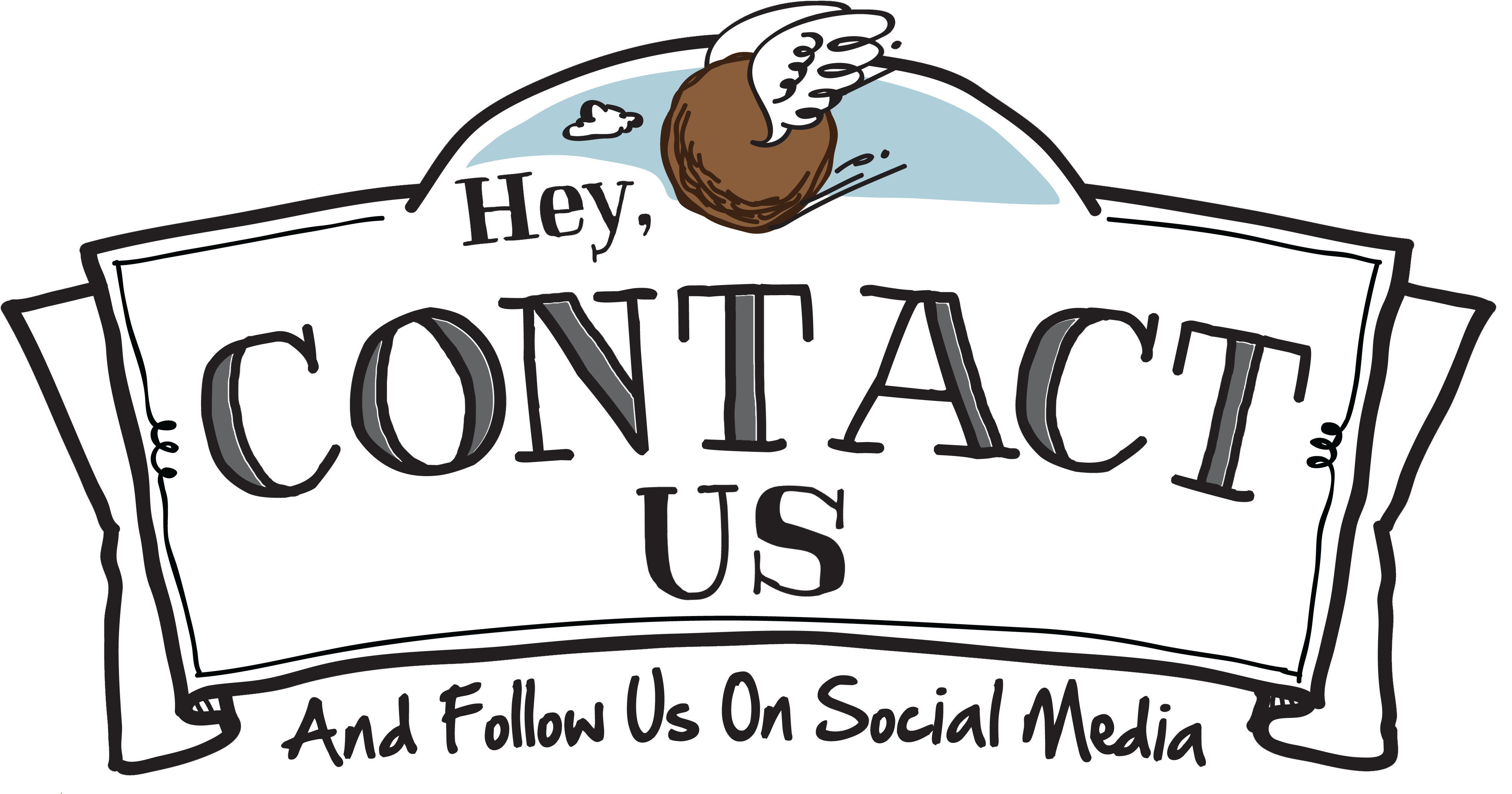 Get In Touch - Flying Meatballs (4189x2266), Png Download