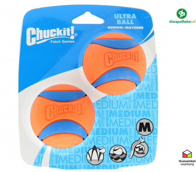 Chuckit Ultra Ball Medium Rubber 2 Stuks - Chuckit Whistler Ball (800x600), Png Download
