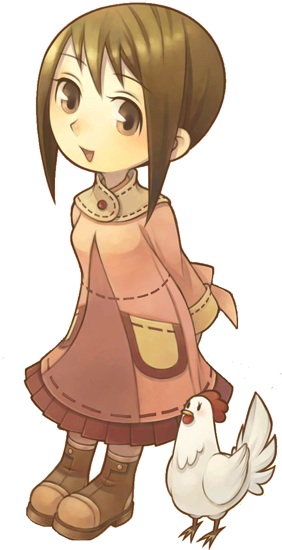 Renee - Harvest Moon Animal Parade Official Art (558x1087), Png Download