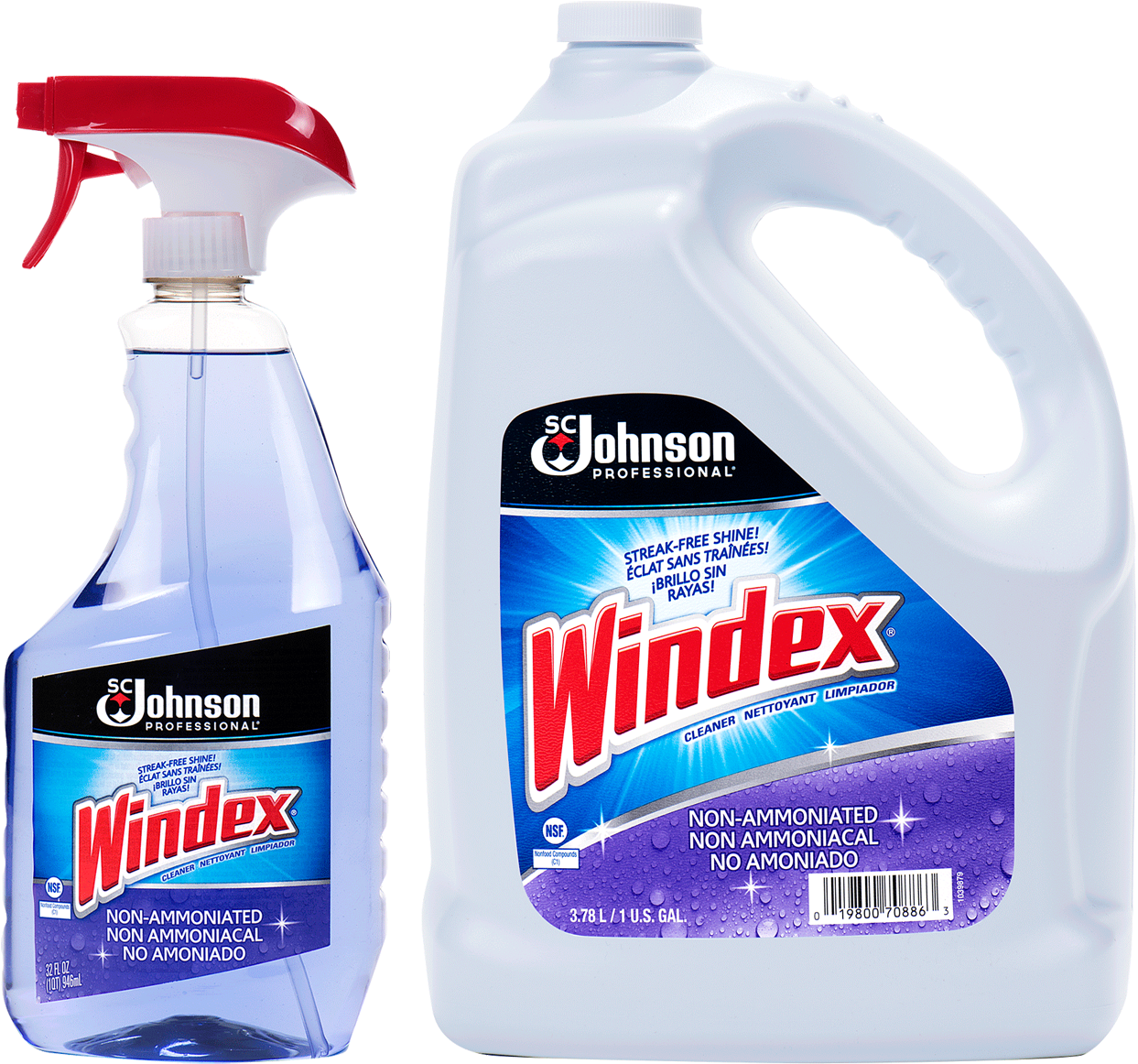 Windex® Non Ammoniated Cleaners - Sc Johnson Windex (1500x1500), Png Download