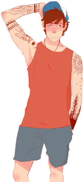 Dipper Pines Fan Art (500x629), Png Download