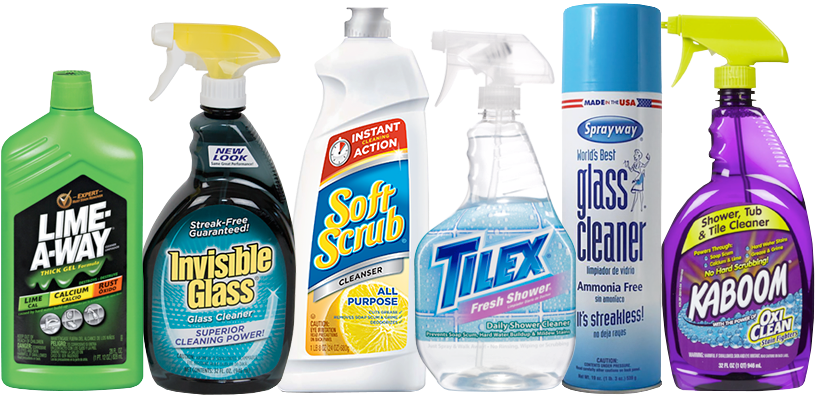 Recommended Cleaning Products - Plastic Bottle (917x400), Png Download