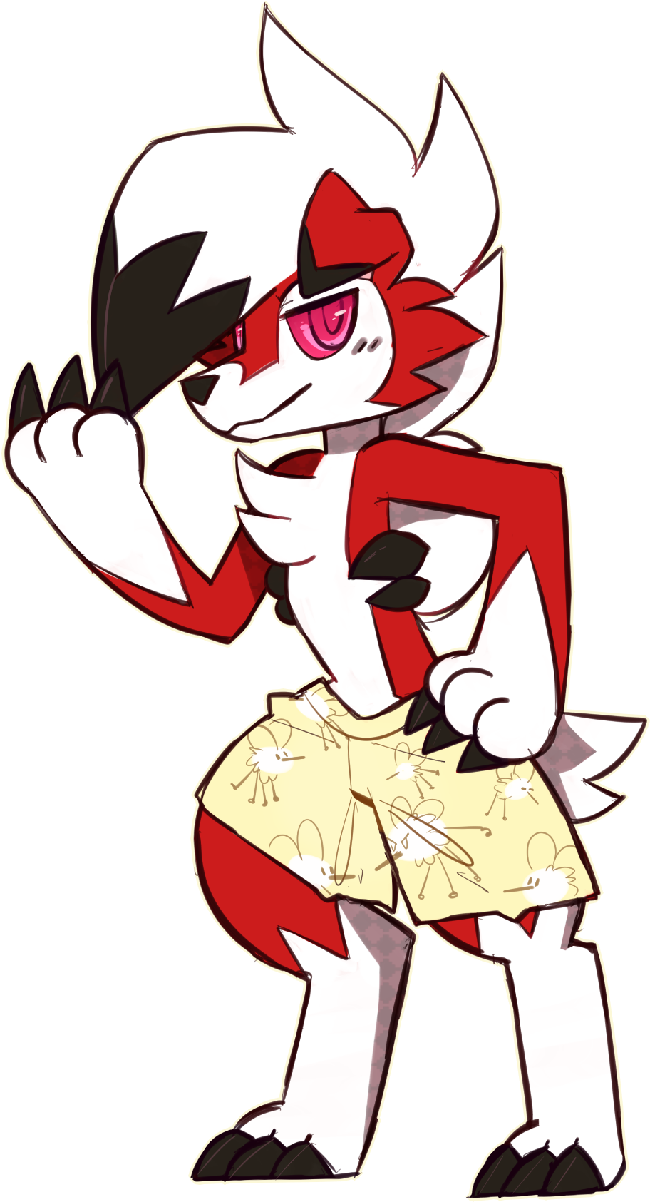 Lycanroc - Cartoon (1100x1700), Png Download