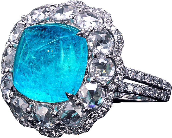 Leon Mege Paraiba Ring R4238 - Diamond (900x700), Png Download