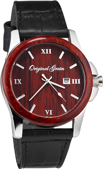 The Rosewood / Black Croc - Original Grain Rosewood (650x650), Png Download