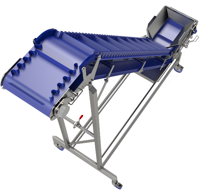 Belt Conveyors Inclined Belts - Cradle (750x750), Png Download