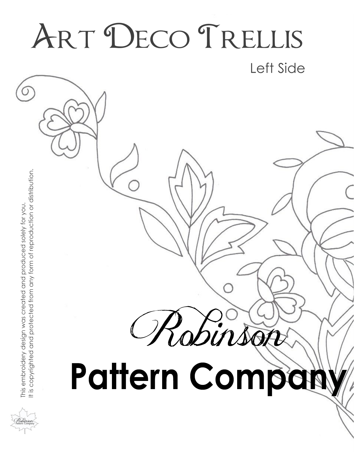 Art Deco Trellis Hand Embroidery Pattern - Things In Life Aren T (1200x1517), Png Download
