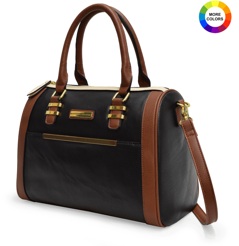 Adrienne Vittadini Belted Barrel Bag - Handbag (864x864), Png Download