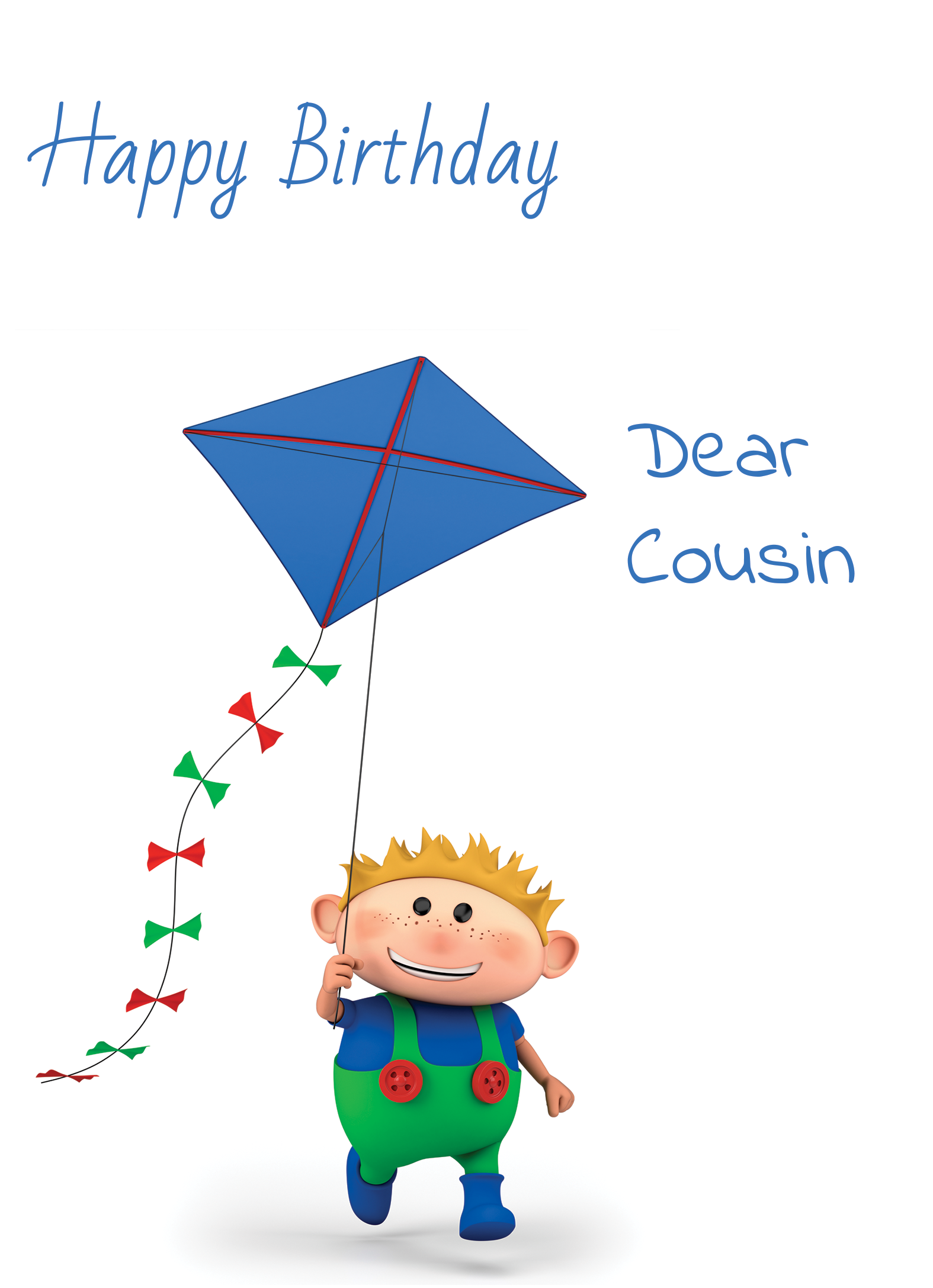 3d Character Flying Kites (1575x2175), Png Download