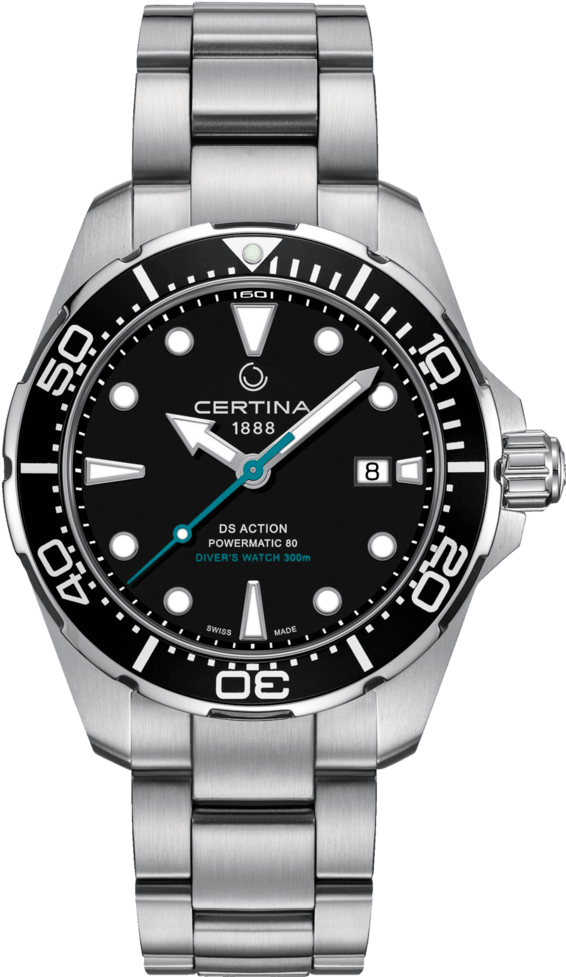 Ds Action Diver Powermatic - Certina Ds Action Diver Powermatic 80 (623x1040), Png Download