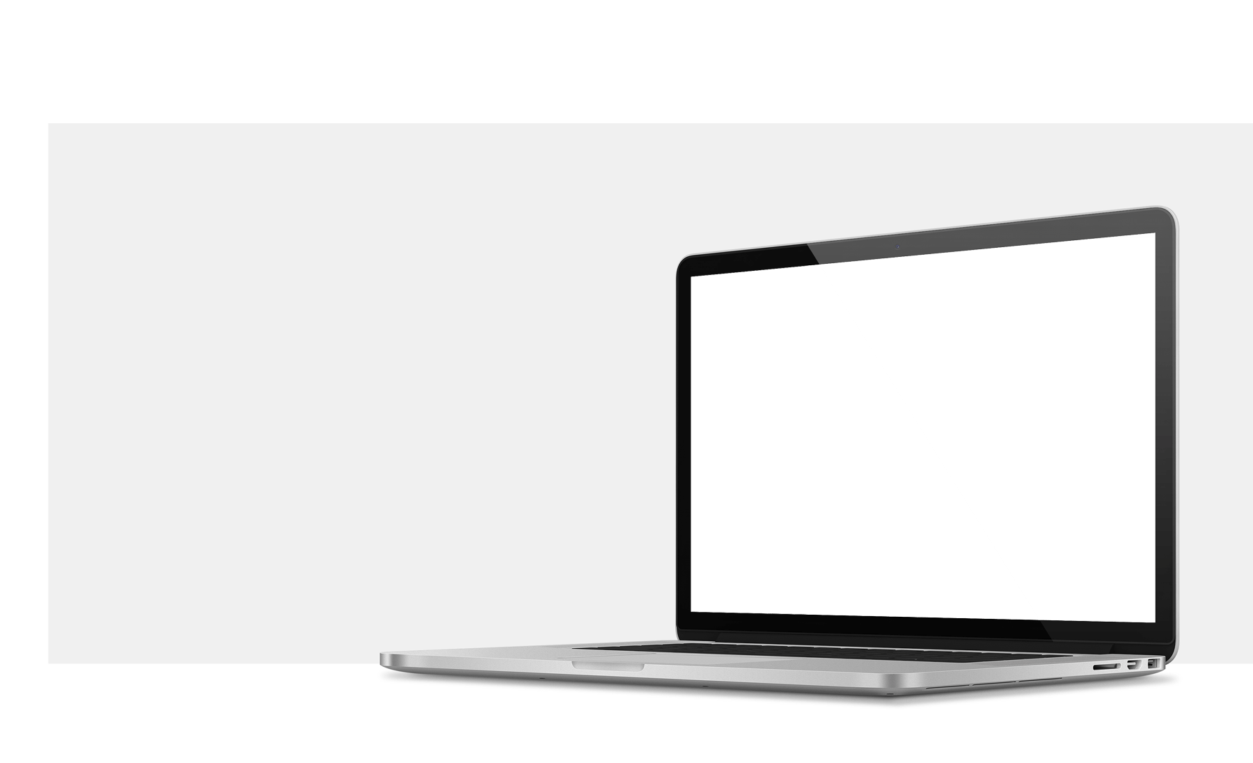 Banner Laptop Mockup - Netbook (1800x1096), Png Download