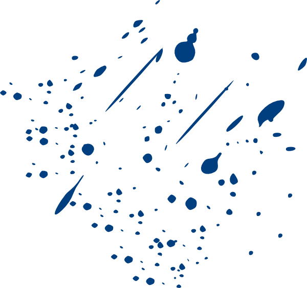Blue Paint Splatter Png (600x564), Png Download