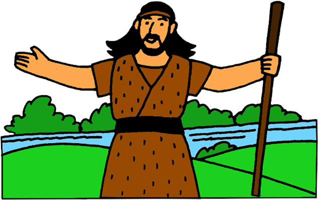 Clip Library Download Baptism Of Jesus Clipart - Cartoon John The Baptist (700x467), Png Download