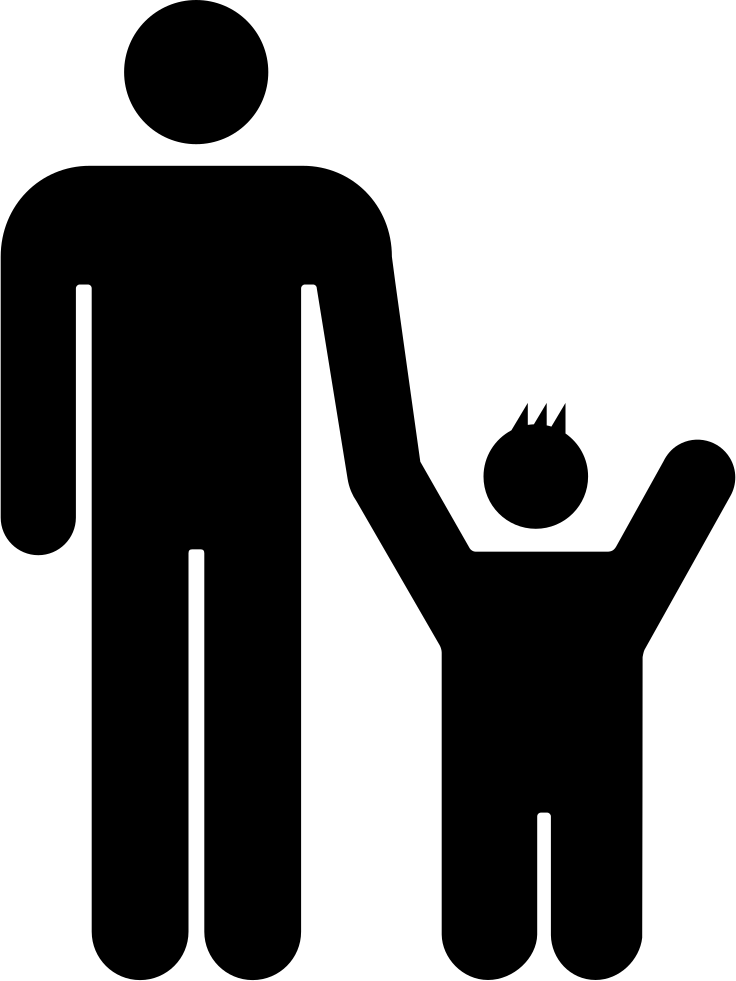 Father With Son Comments - Icon Png Pai E Filho (736x981), Png Download