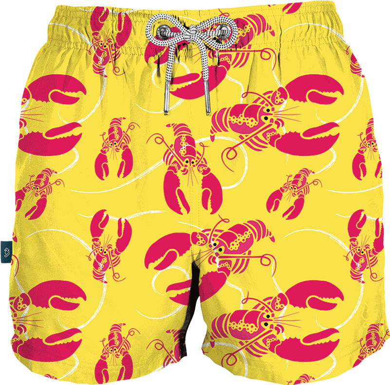 Home / Father & Son / Yellow Lobster Father And Son - Board Short (800x800), Png Download
