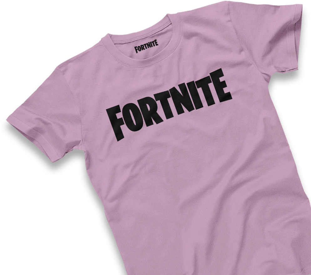 Fortnite Black/lavender Logo Tee - Fortnite (1001x1000), Png Download