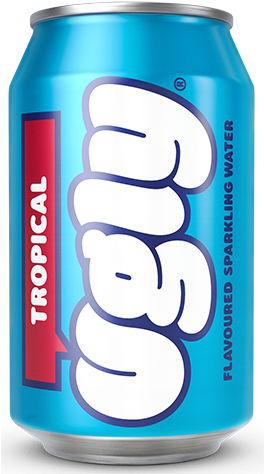 Ugly Tropical Flavoured Sparkling Water - Ugly Drink (500x666), Png Download