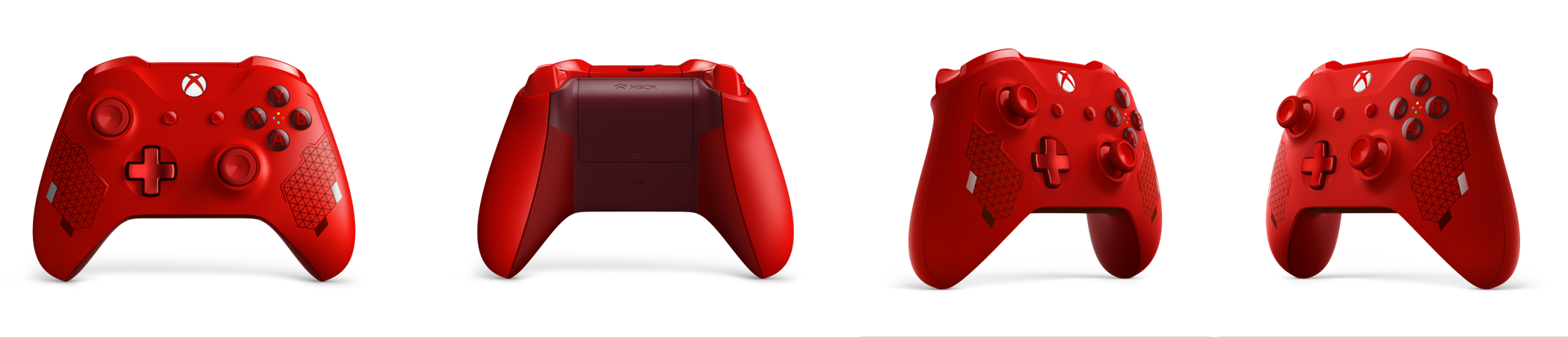 Xbox Wireless Controller Sport Red Special Edition - Sport Red Xbox Controller (2127x450), Png Download