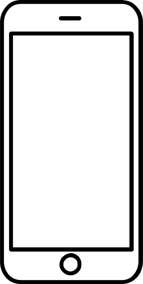 Png File Svg - Desenho De Celular Samsung (494x980), Png Download