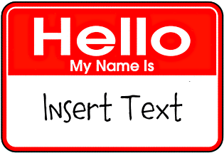 Personalized Hello Name Tag Infant Bodysuit - Name (700x700), Png Download