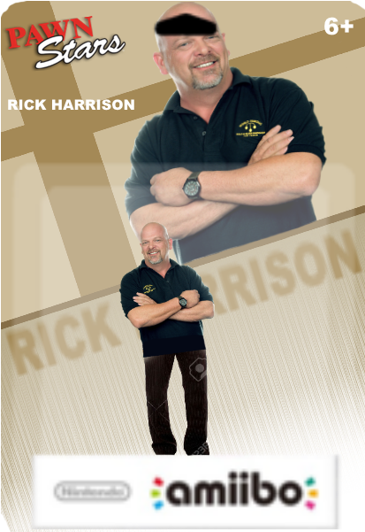 Rick Harrison Png - Amiibo (800x600), Png Download