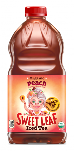 Sweet Leaf All Natural Peach Iced Tea 64 Oz Plastic - Sweetleaf (600x600), Png Download