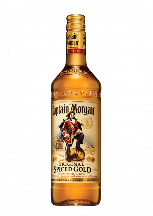 Captain Morgan Spiced Gold - Captain Morgan (497x700), Png Download