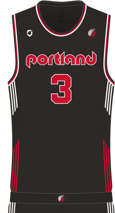 Portland Trail Blazers Away - Sports Jersey (800x800), Png Download