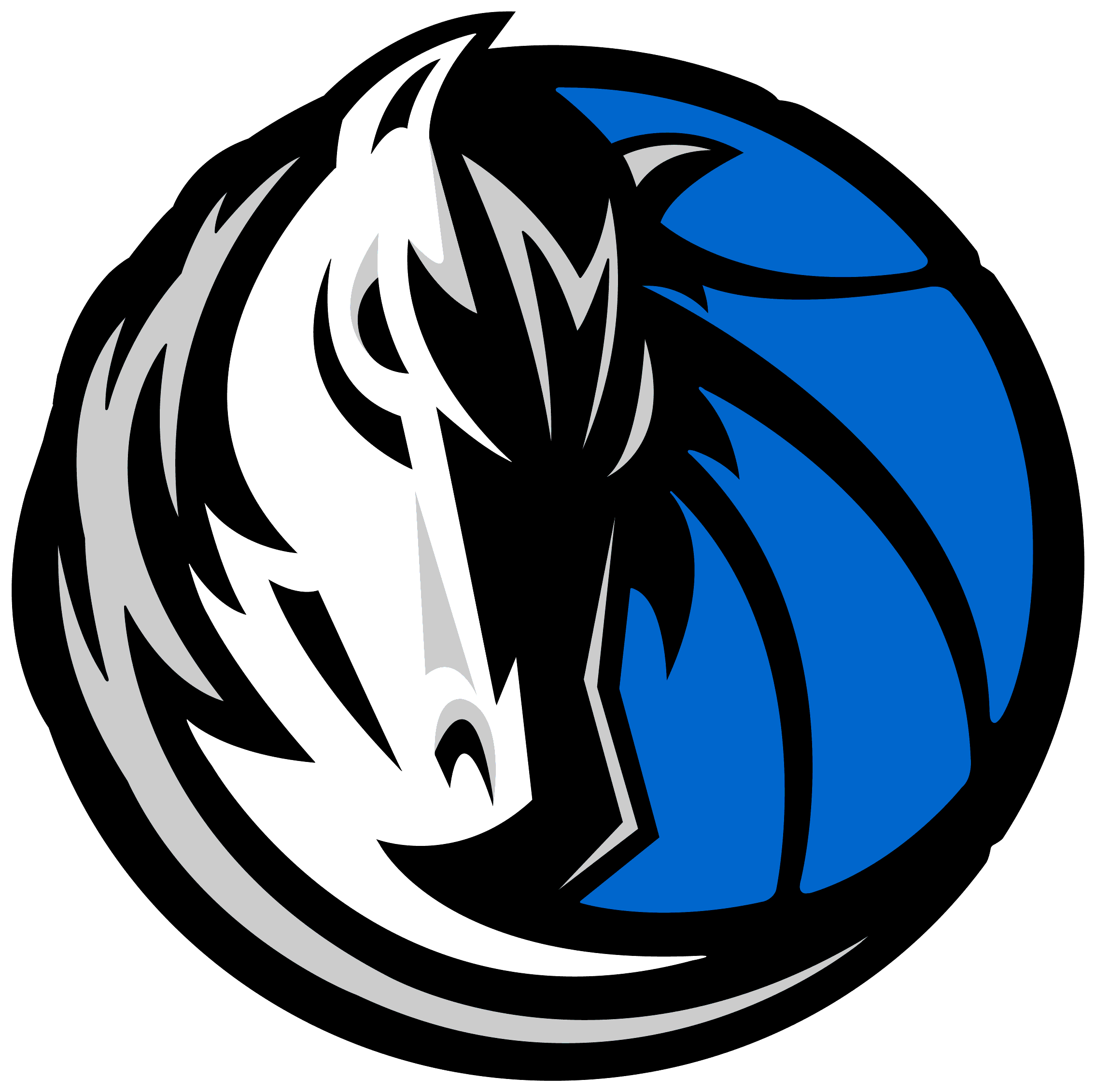 Dallas Mavericks - Dallas Mavericks Logo Gif (2296x2262), Png Download