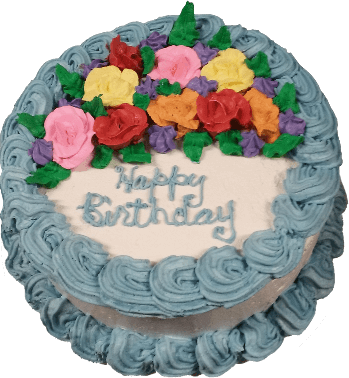 Blue-birthday - Birthday Cake (759x761), Png Download