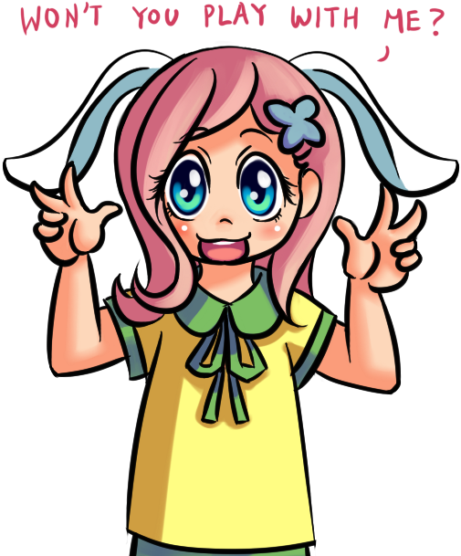 Fluttershy Hair Face Clothing Woman Facial Expression - Cartoon (600x620), Png Download