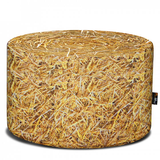 Merowings® Straw Bale Round Coffee Table - Botte De Paille Ronde (560x560), Png Download
