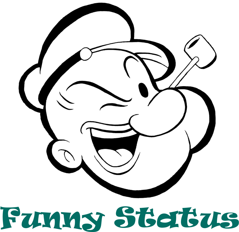 Find Here Whatsapp Status Video Status Facebook Instagram - Popeye Face (1000x1000), Png Download