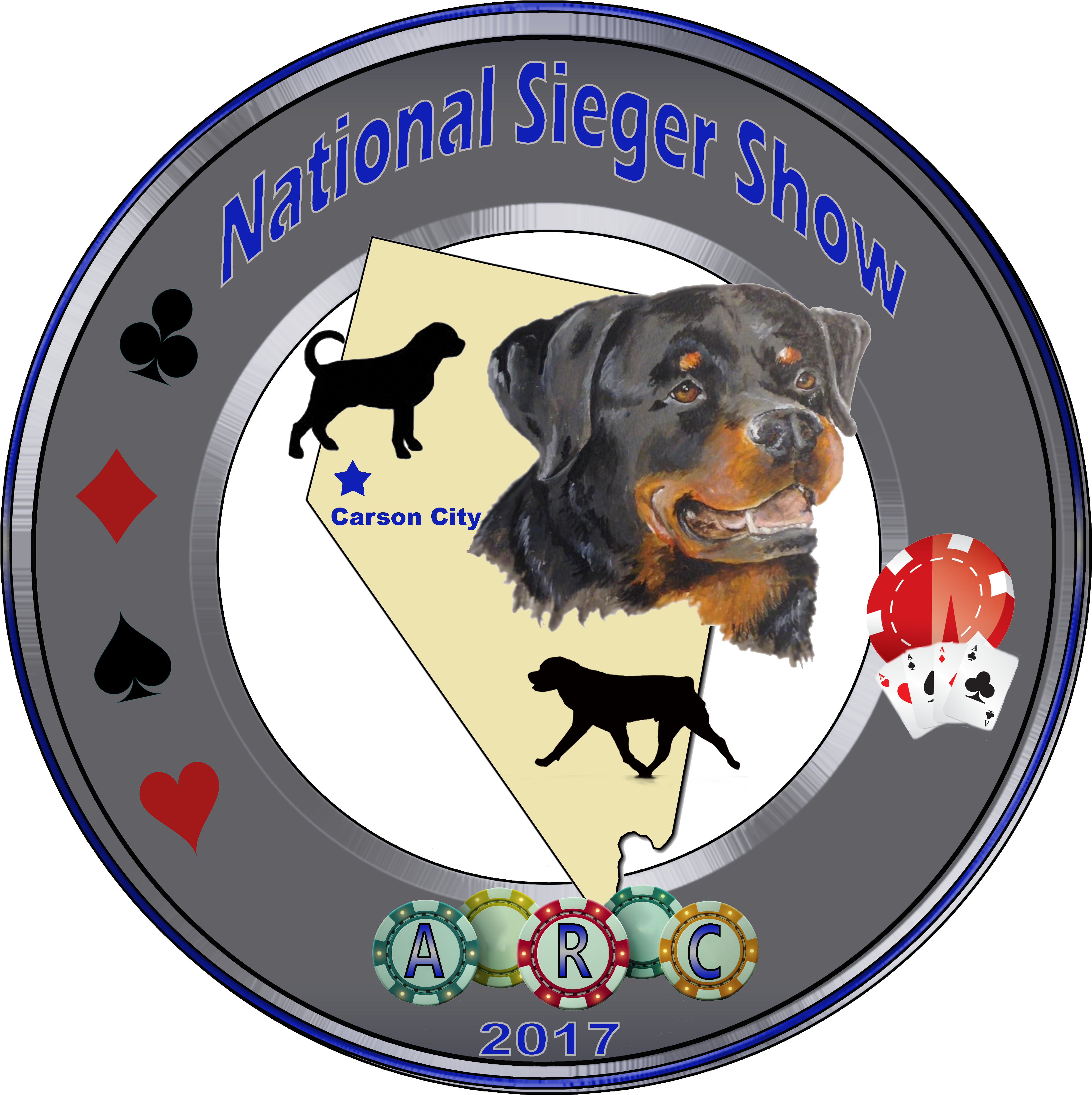 American Rottweiler Club 8th Annual National Sieger - Dog Catches Something (4687x4687), Png Download