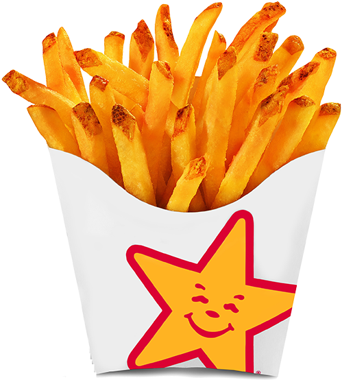 Natural Cut French Fries - Carls Jr (625x640), Png Download