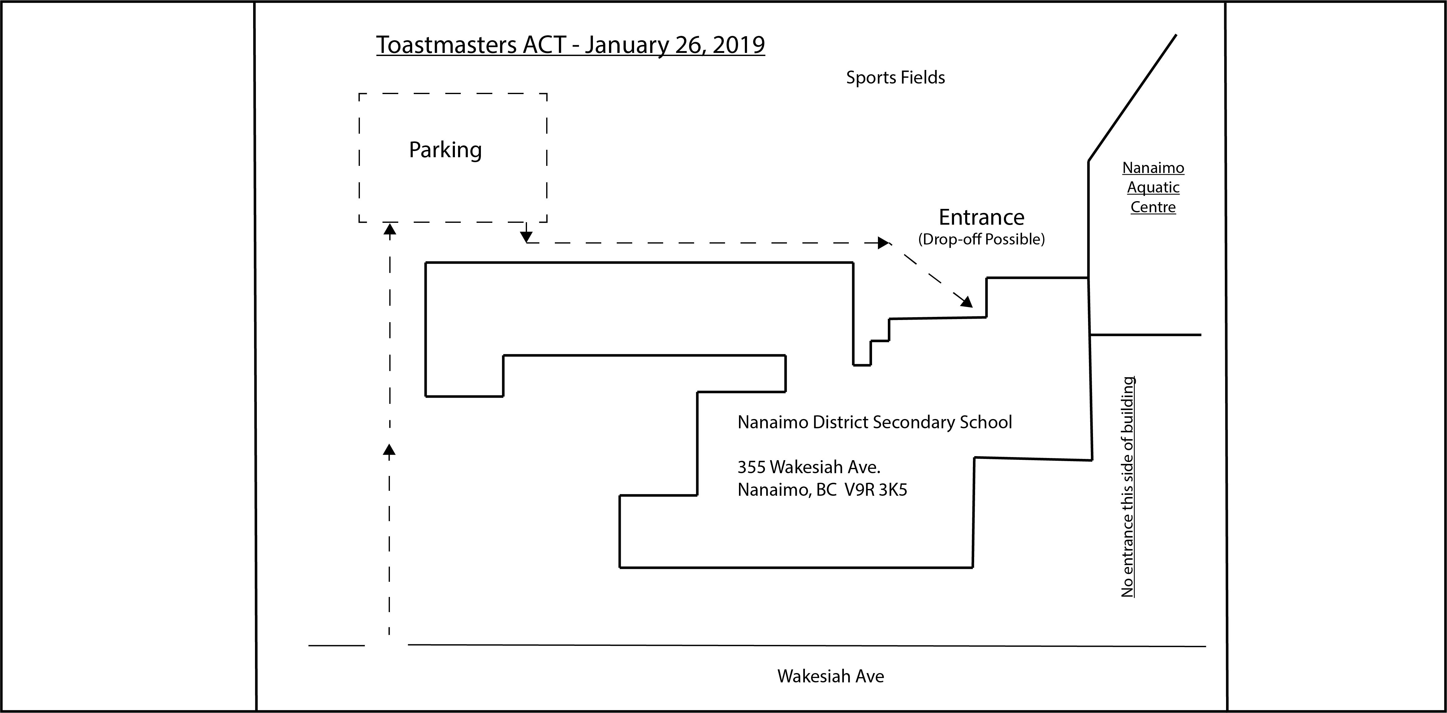 Map For Parking And Entrance - Diagram (4676x2304), Png Download