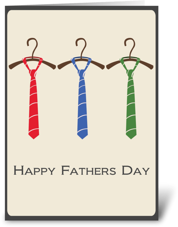 Happy Fathers Day Greeting Card - Illustration (700x792), Png Download