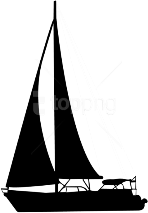 Free Png Sailing Boat Silhouette Png Png - Sailing Boat Silhouette Png (480x691), Png Download