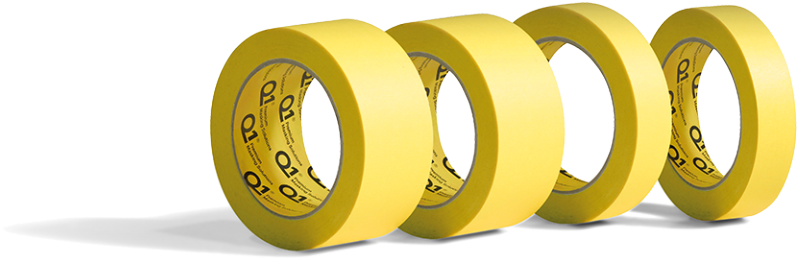 Yellow Colored Masking Tape - Packing Materials (1024x432), Png Download