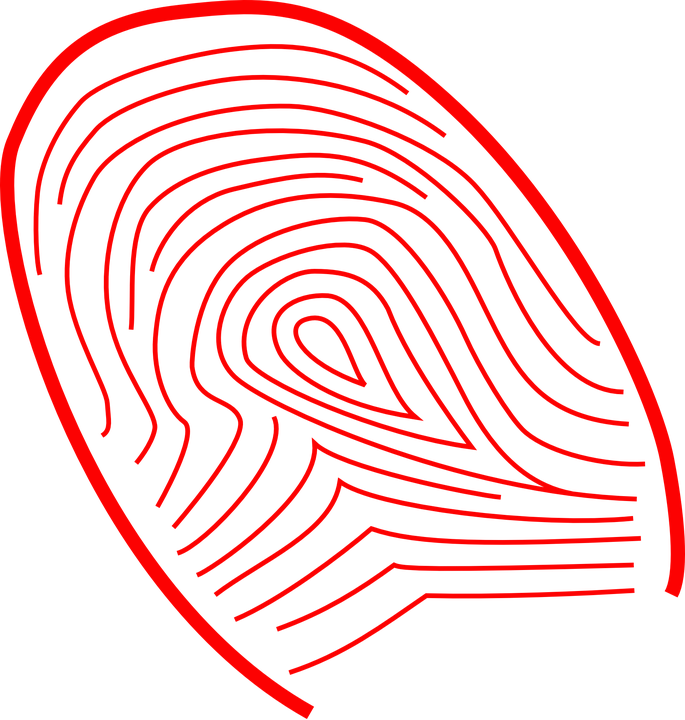 Vector Transparent Library Baby Cliparts Shop Of Library - Parmak Izi Vektörel Png (685x720), Png Download