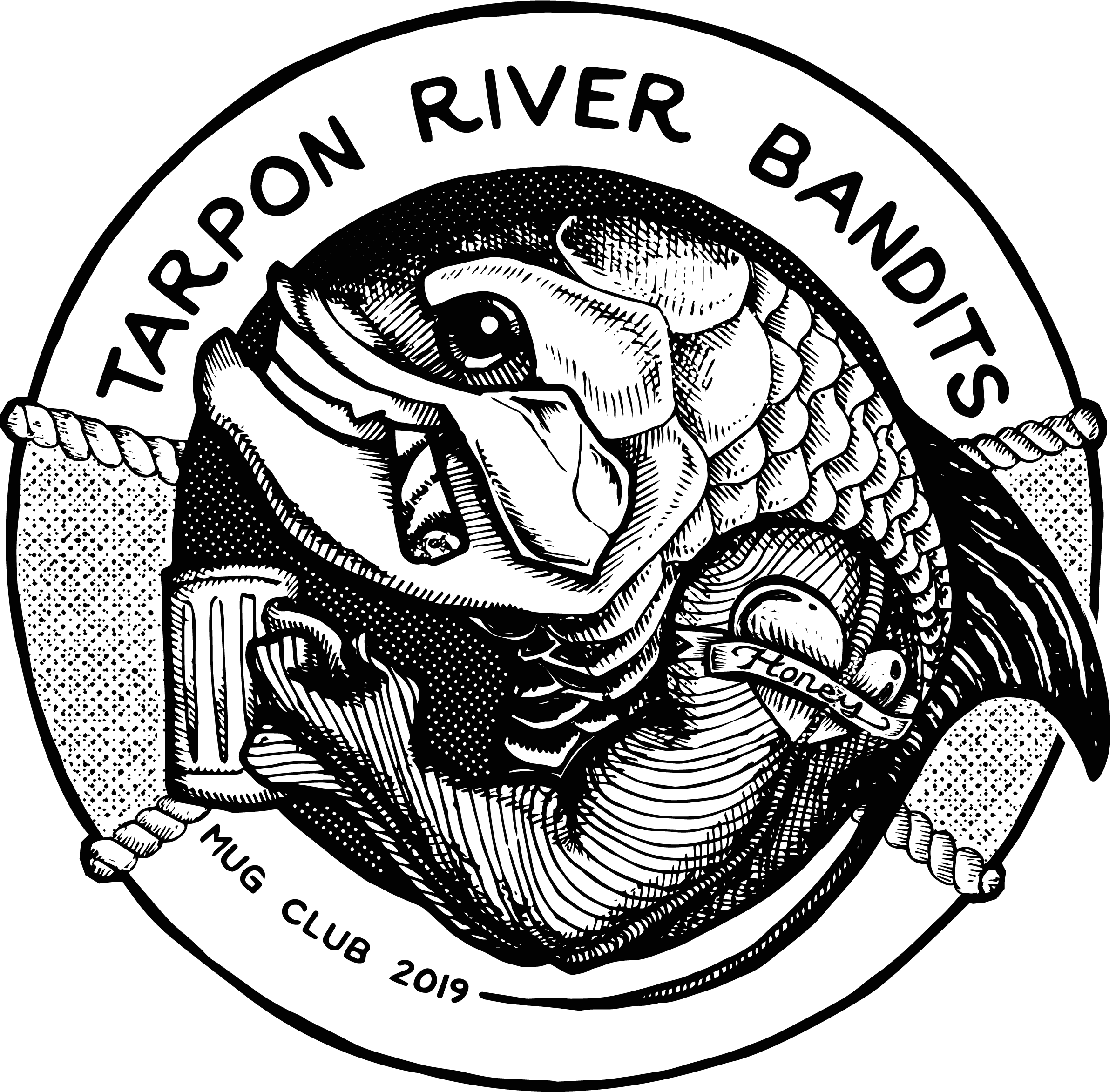 Tarpon River Bandits Mug Club - Illustration (2483x2554), Png Download