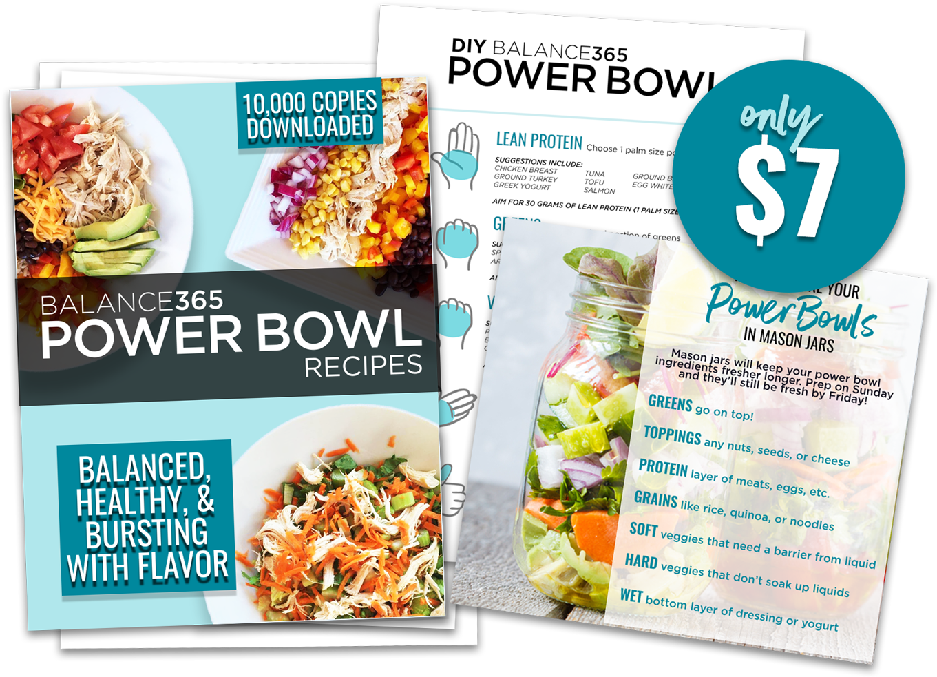 Get All 25 Balance365 Power Bowl Recipes - Flyer (1500x1017), Png Download